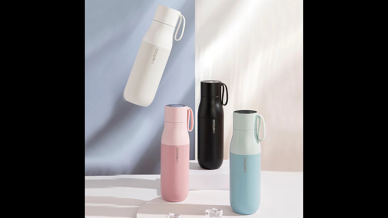 450ml Smart Water Bottle, with 24-hour Insulation, Temperature Display, Water Quality Detection