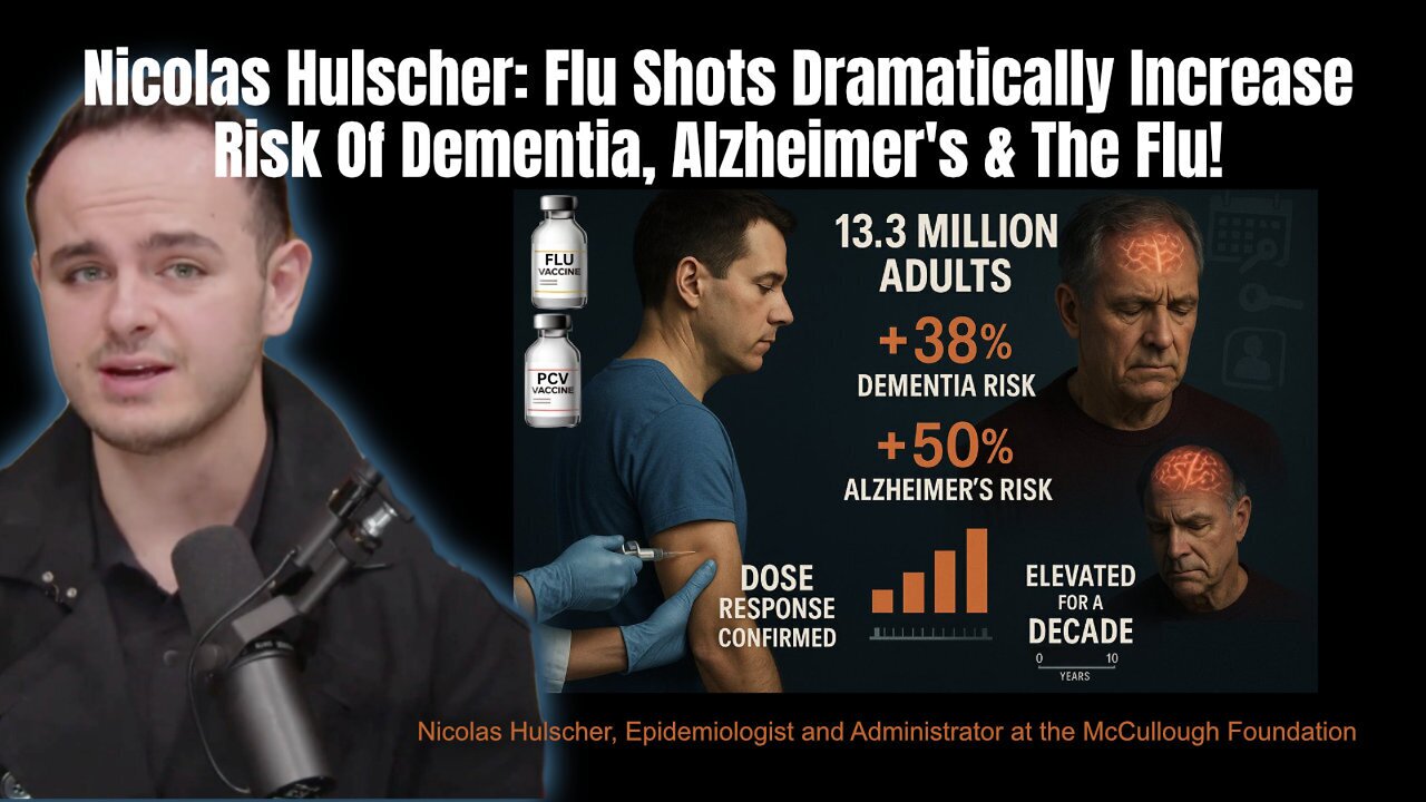 Nicolas Hulscher: Flu Shots Dramatically Increase Risk Of Dementia, Alzheimers & The Flu!