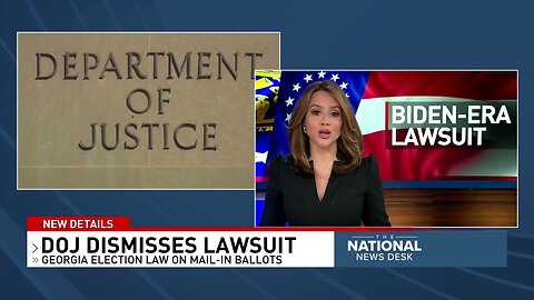 AG Bondi dismissed Biden-era lawsuit that challenged Georgia election law