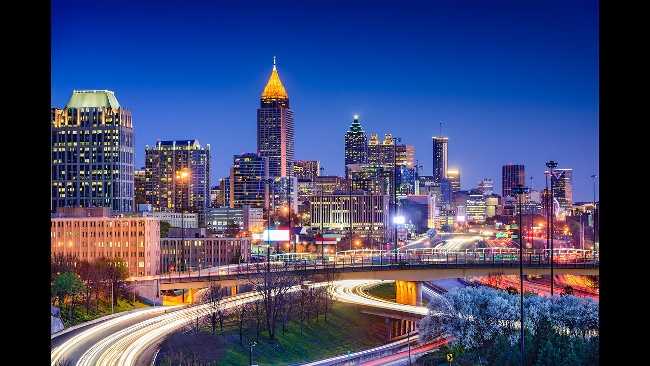 Atlanta, Georgia Dreams | A Scenic Ambient Journey Through the City | Serene Soundscapes: The Series