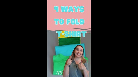 4 Smart Ways to Fold T-Shirts — Fast, Neat & Space-Saving Hacks!