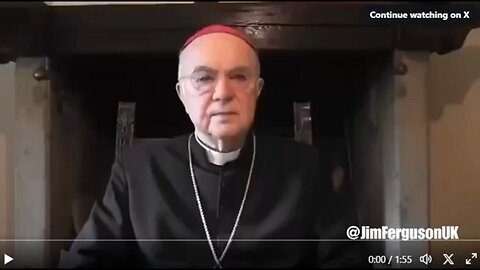 ARCHBISHOP VIGANÒ JUST DROPPED A HUGE TRUTH BOMB!