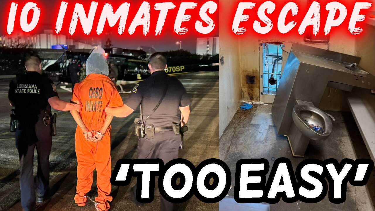MASSIVE MANHUNT!! 10 INMATES Escaped. 3 CAUGHT. New Orleans, Louisiana.