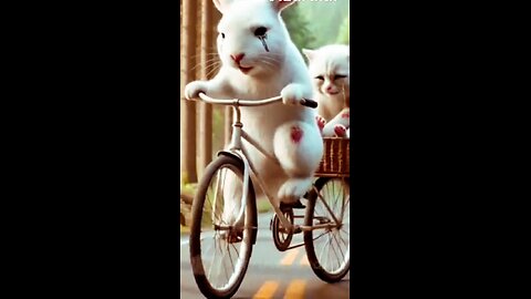 What Happens When a Rabbit Meets a Cat? Part 3#rabbitandcat, #petencounter, #animalfriendship, #