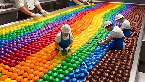 Miniature Rainbow Chocolate! 🌈 So Yummy! #ViralScene