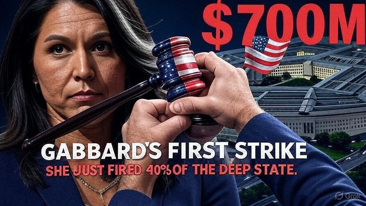 DNI GABBARD'S FIRST STRIKE: Fires 40% Of Deep State Intel Agency - $700M SAVED, Weaponization OVER