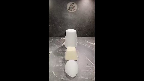 ASMR baking soda 3 different shapes