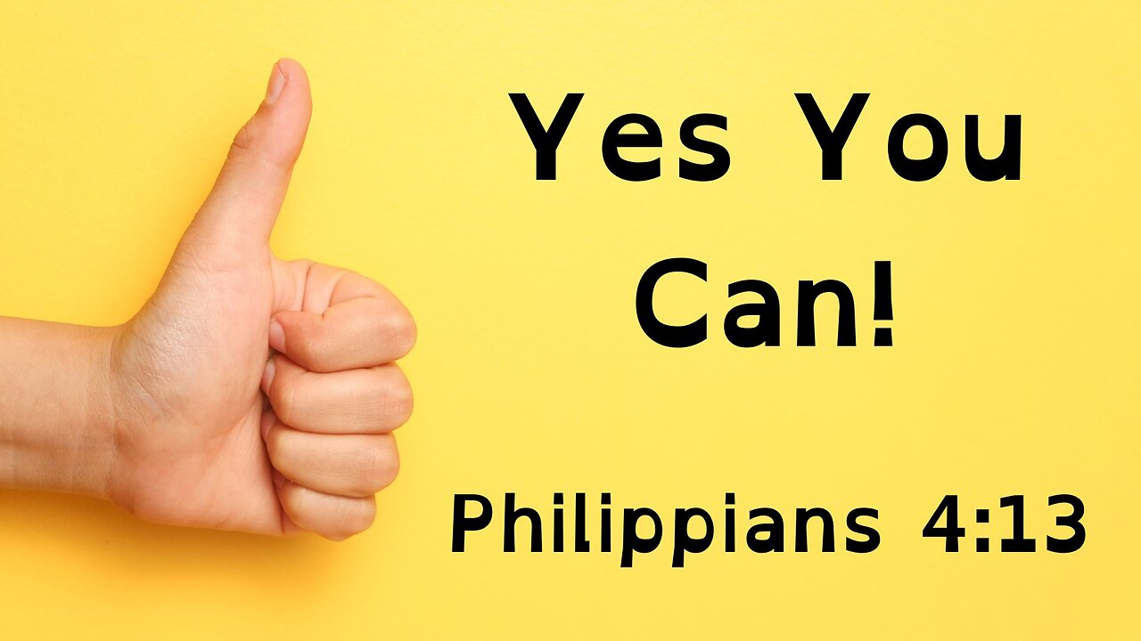 Yes You Can! - Pastor Jeremy Stout