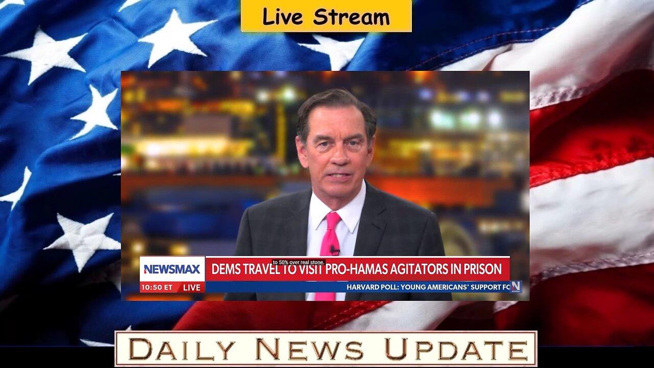 x328b: Newsmax - Dems make pilgrimage to support detained pro-Hamas agitators | Chris Plante The Right Squad
