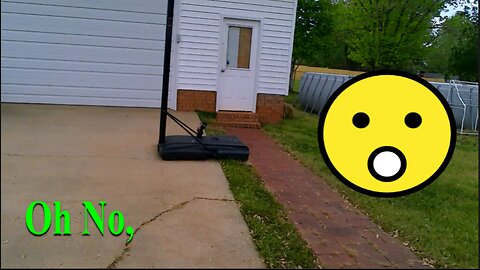 RC Speed Demon Trying To Jump Over The Basketball Goal Again