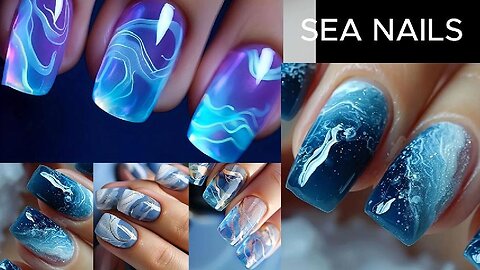 Customer review about this Blue sea Face acrylic Nails for women