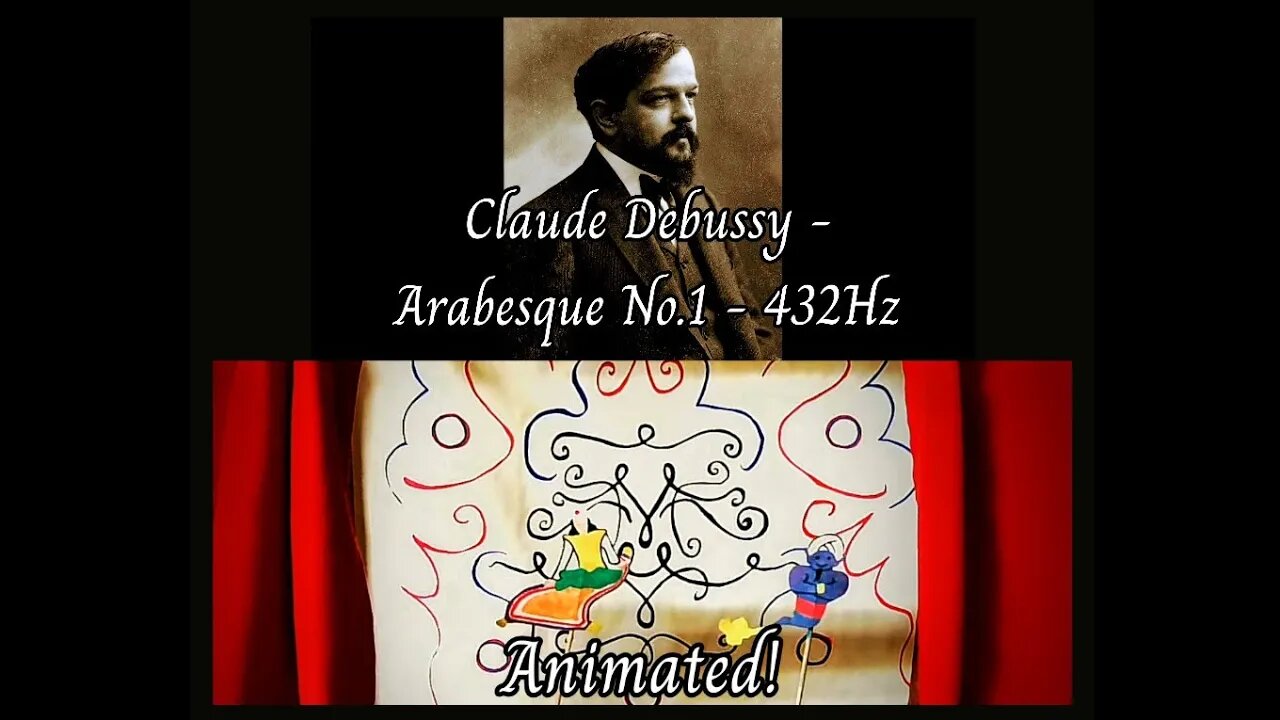 Debussy - Arabesque No.1 (432Hz) - Animated!