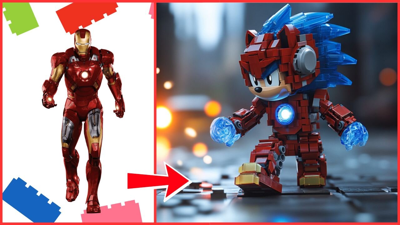 Superheroes As Lego Sonic Characters