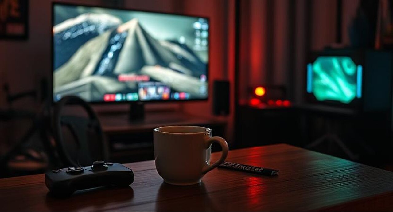 Saturday morning coffee and games