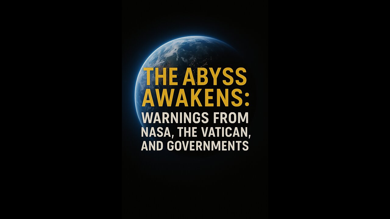 The Abyss Awakens: Warnings from NASA, the Vatican, and Governments