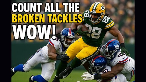 Count All the Broken Tackles! WOW!