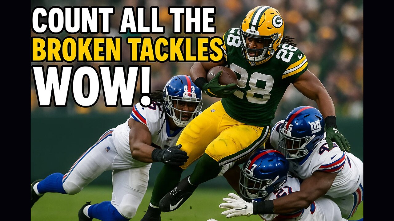 Count All the Broken Tackles! WOW!
