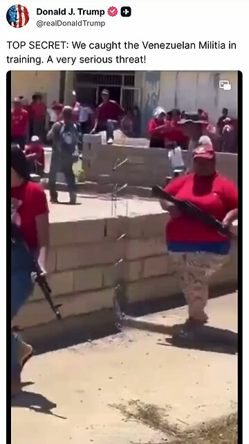 Trump on video of Venezuelans training