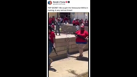 Trump on video of Venezuelans training