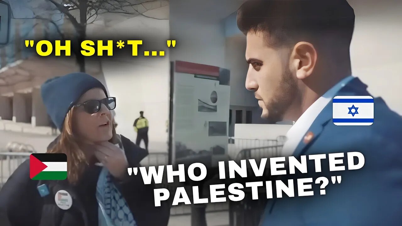 Pro Palestinian Nearly PASSES OUT After Learning Palestine is Fake!