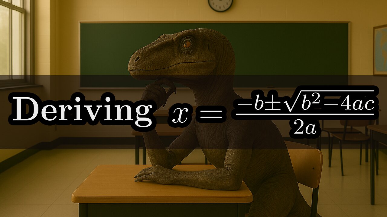 Learn how to DERIVE the QUADRATIC FORMULA