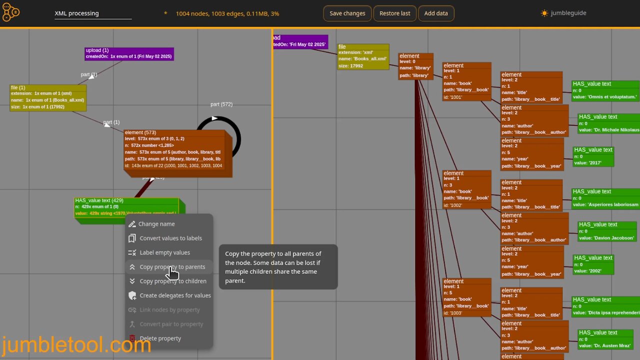Jumble Tool - XML Processing