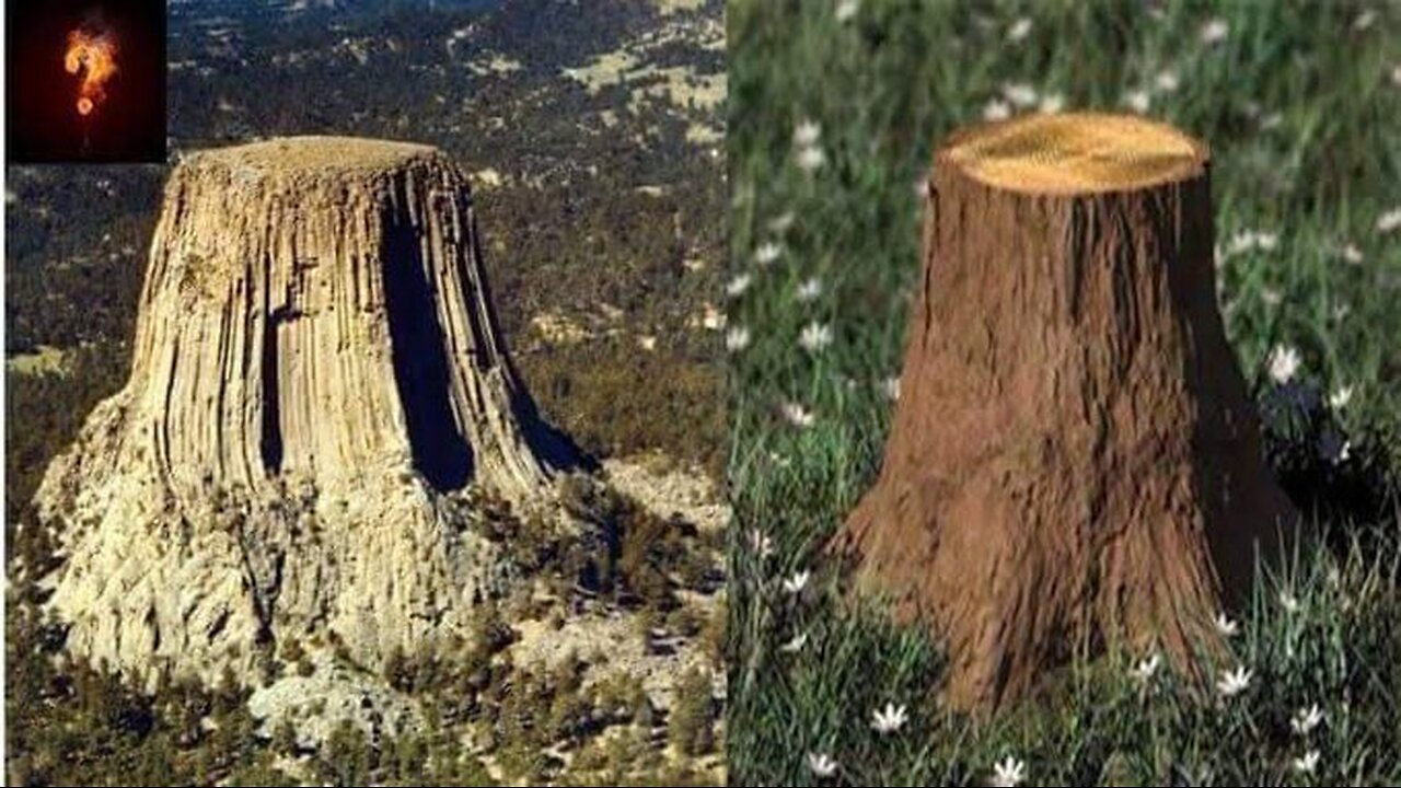 THE DEVIL'S TOWER HAS BEEN SCANNED WITH LIDAR AND APPARENTLY IT IS HOLLOW WITH STRUCTURES INSIDE❗
