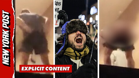 Man moons anti-ICE protesters at Minneapolis hotel allegedly housing federal agents