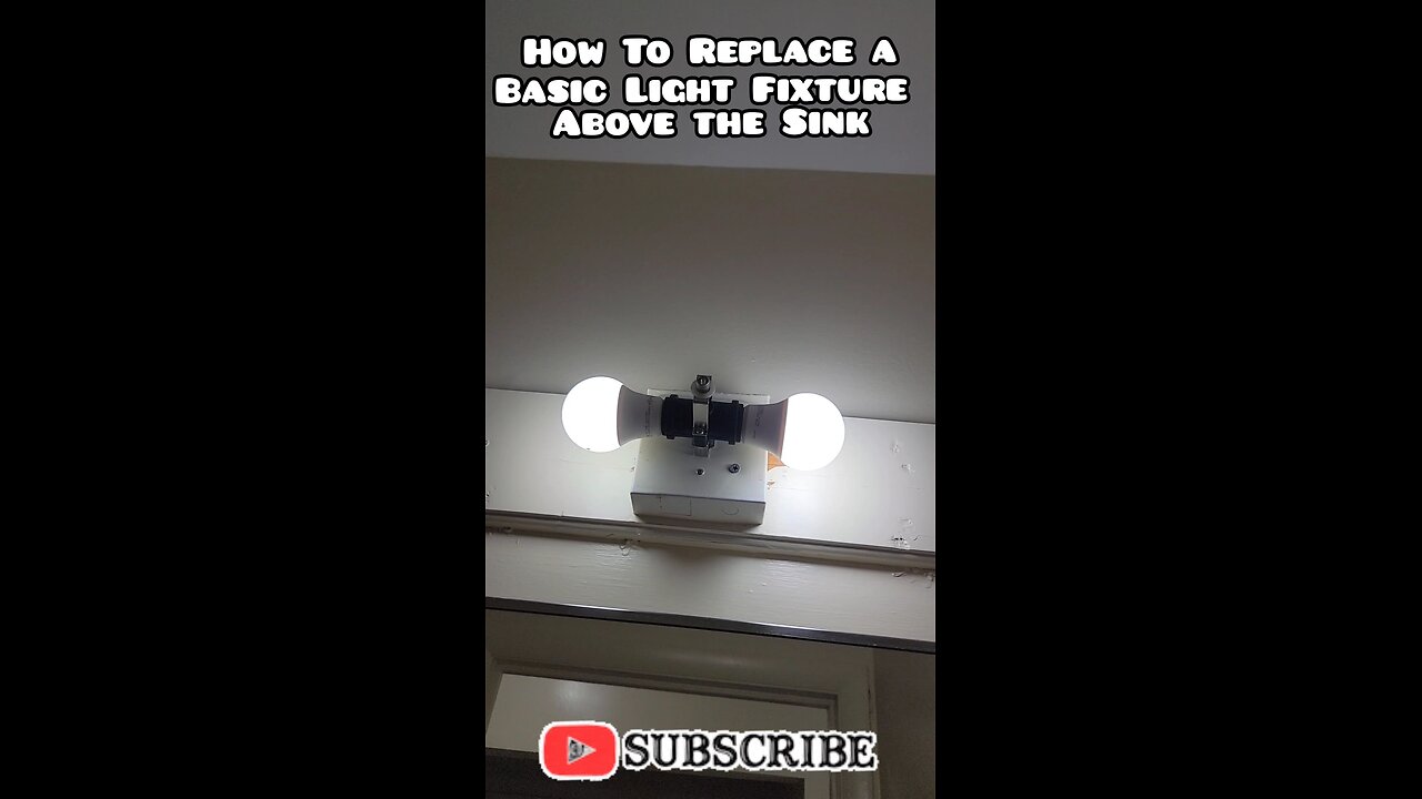 Replace a Basic Light Fixture over a sink