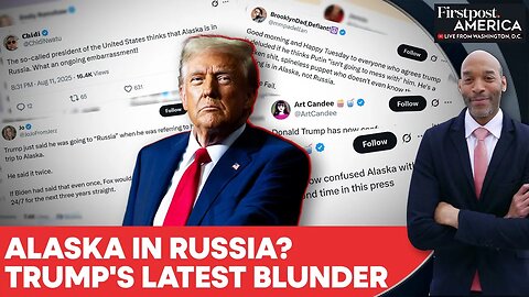 Trump Triggers Backlash For Confusing Russia and Alaska Ahead of Putin Meet |Firstpost America|N18G