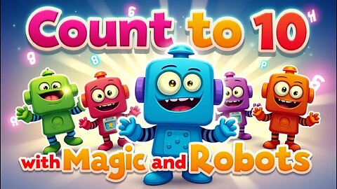 Count to 10 with Magic and Robots 🤖✨ | Fun Learning Song for Kids