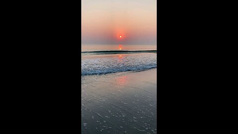 View of Sunset from the Beach