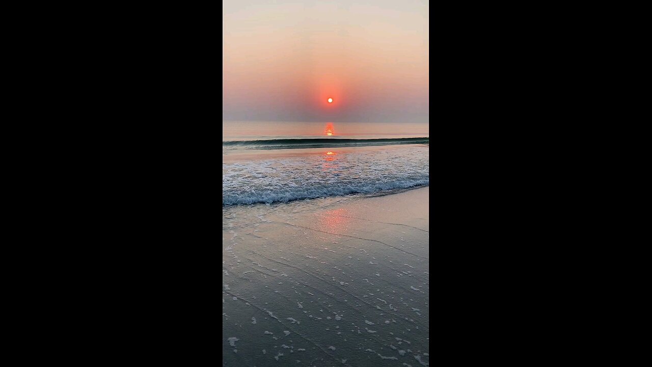 View of Sunset from the Beach