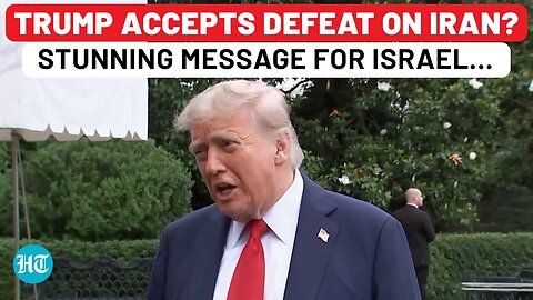 Trump Accepts Defeat On Iran? 'Sometimes…' Message Shocks Israel; IDF Alone In 'War'?| USA| Nuclear
