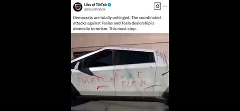 Another Tesla car damaged