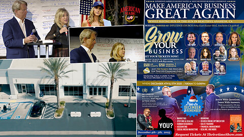 Clay Clark | How to Use Your PROFITABLE Business Into POSITIVELY Impact Your Community with Pastor Phil & Tammy Hotsenpiller At ThrivetimeShow.com December 4-5 2025 Business Conference (5 Success Stories)