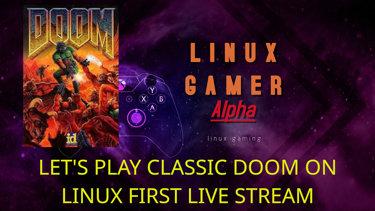 our first live stream playing doom on linux