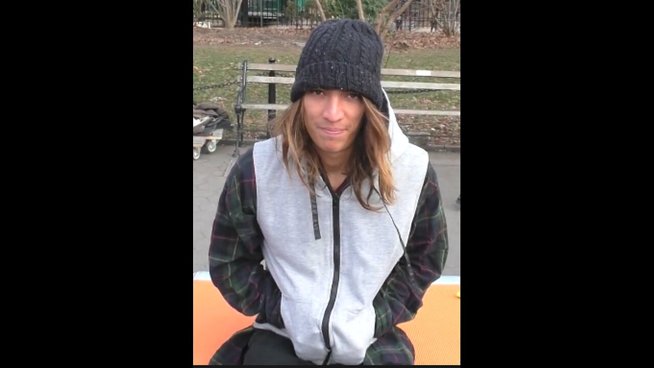 Luodong Massages Man With Long Hair At Washington Square Park