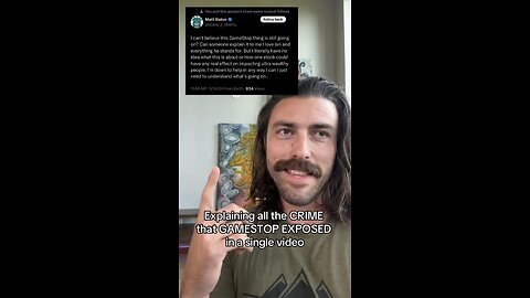 Ian Carroll ~ Explains The Crime in GameStop