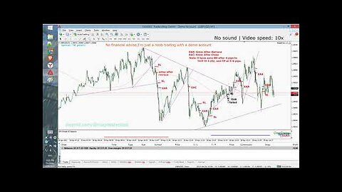 Day 19 ¦ GBPUSD 1m Scalping on _W_ Pattern - entered on retrace as planned