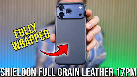 Watch Shieldon Full Grain Leather iPhone 17 Pro Max Case on Amazon.