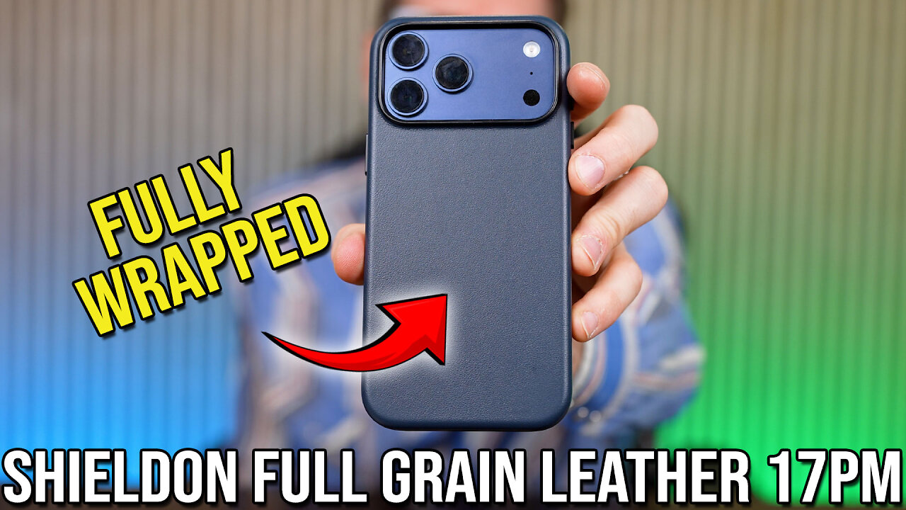 Watch Shieldon Full Grain Leather iPhone 17 Pro Max Case on Amazon.