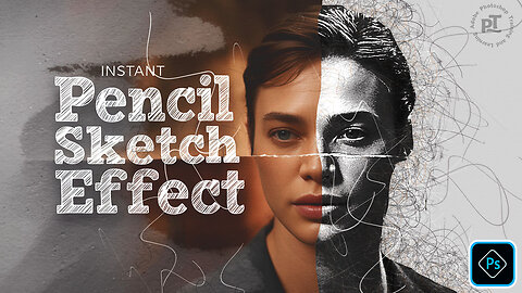 Make a COOL Pencil Scribble Effect in Photoshop with ONE Click!