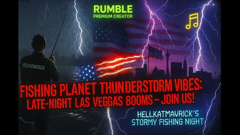 ⛈ 🎣Fishing Planet Thunderstorm Vibes: Late-Night Las Vegas Booms – Join Us!
