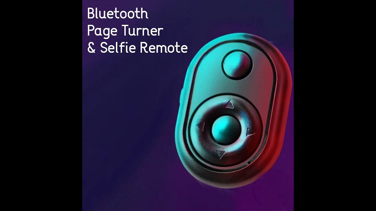 Multifunctional Bluetooth Camera Remote Control Shutter, with Page Turner & TikTok Remote