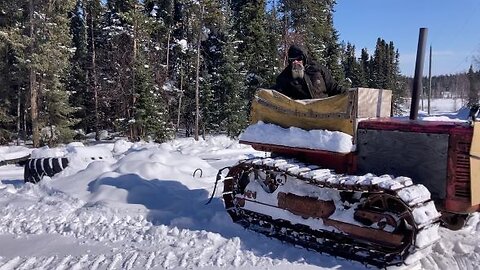 Fresh Snow, Quickly Dragged the Dog Trails TD-6 IH Crawler Mar 16 2025