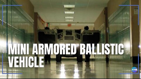 A mini armored ATV with level 3 ballistic protection