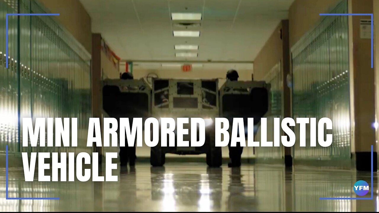 A mini armored ATV with level 3 ballistic protection