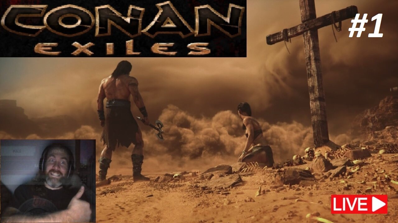 Conan Exiles pvp official server exiled lands fun live fresh start part #1 (livestream) bonus