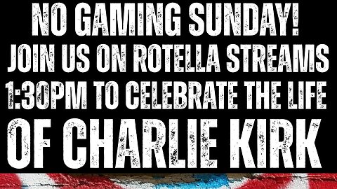 Join us on Rotella Streams at 1:30pm